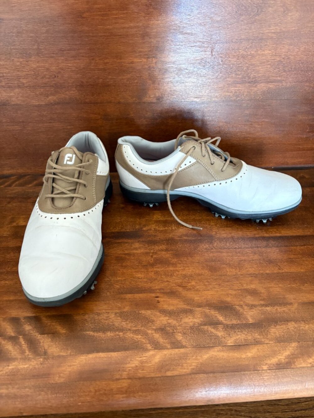 FootJoy eMerge Women’s Golf Shoes White/Taupe (93914) Sporty Athletic 7.5